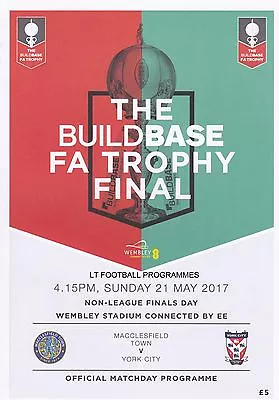 £4.99 • Buy 2017 FA TROPHY YORK V MACCLESFIELD  &  FA VASE FINAL SOUTH SHIELDS V CLEETHORPES