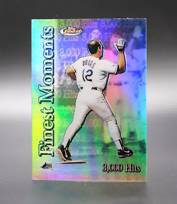 2000 Topps Finest WADE BOGGS Finest Moments Refractor Insert Card FM4 Devil Rays • $1.99