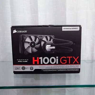 Corsair Hydro Series H100i GTX Extreme Performance Liquid CPU Cooler • £50