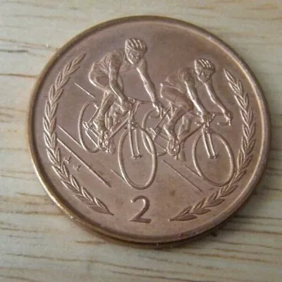 Isle Of Man Cycling 1997 2p Coin - Circulated • £1.50