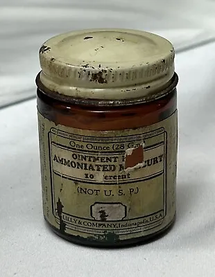 Ammoniated Ointment Mercury 1oz Jar Vintage • $35