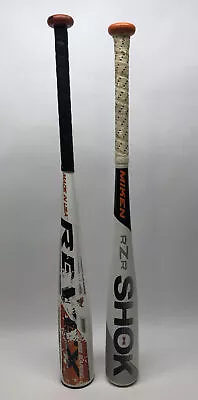 (2) Miken Youth Baseball Bats 750X Revex & RZR Shok SLSK10 • $58.95