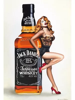 Jack Daniels Whiskey Drinks Bar High Quality Wall Art Poster Choose Your Size • $12.90