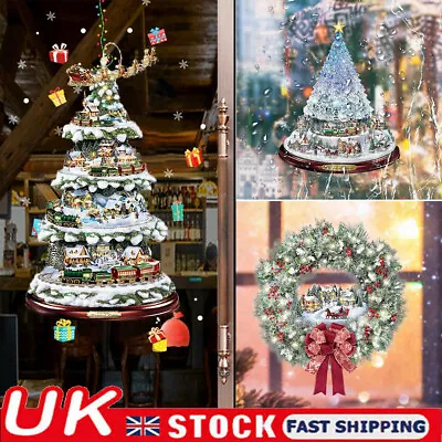 £5.87 • Buy Christmas Xmas Tree Removable Window Stickers Art Decal Wall Home Shop Decor UK