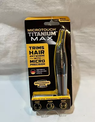 Microtouch Titanium Max Hair Trimmer Nose Ears Neck & Body  Stainless Steel • $14.55