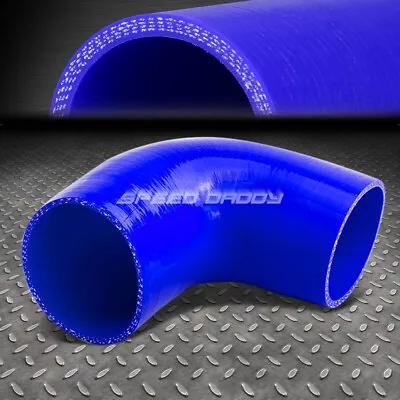 2.5-3  3-ply 90 Degree Elbow Turbo/intake/intercooler Silicone Coupler Hose Blue • $10.86