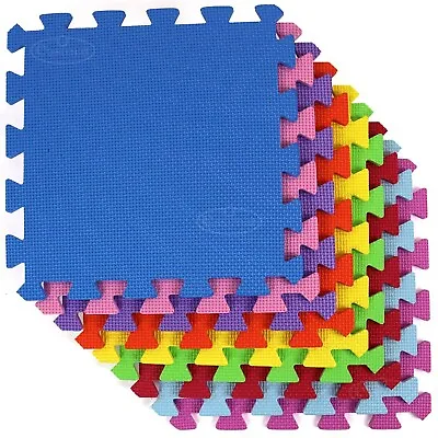 18pc Interlocking Large EVA Soft Foam Tiles Child Kids Jigsaw Play Floor Mats • £11.99