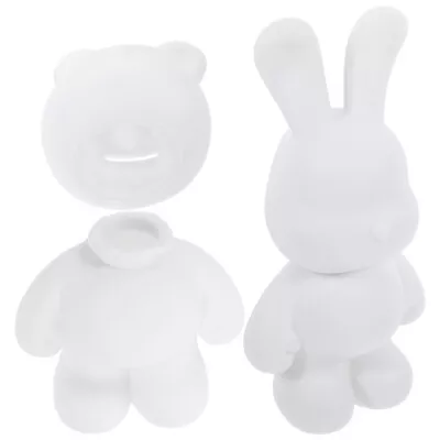 Zerodeko 2pcs Paint Your Own Bunny Money Bank For Kids • £16.89