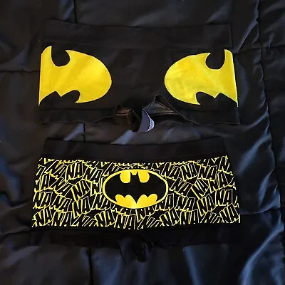 Batman Black Yellow DC Superhero Vintage Boyshort Panties - 2 Pack - Medium 6 • $7.99