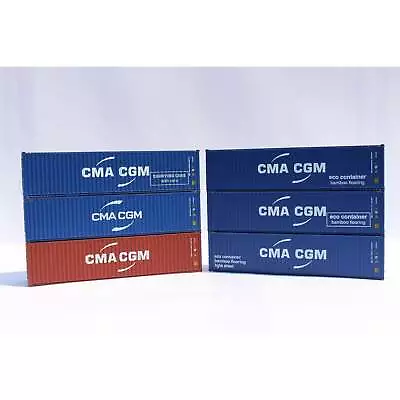 Jacksonville Terminal Company N CMA/CGM 40' High Cube Container 6pk • $65.95