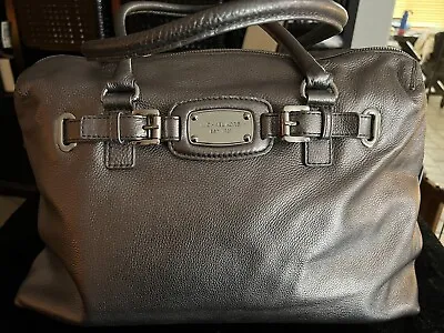 Michael Kors Hamilton Weekender X-large Beautiful Pewter Pebbled Leather  Bag • $170