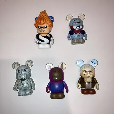 Lot Of 5 DISNEY VINYLMATION 3  VILLAINS SERIES 4 & 5 PIXAR'S  FIGURINES • $24.99