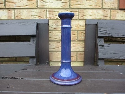 £65 • Buy Moorcroft  Pottery.  Large Blue Luster Candlestick. Early Burslem Stamp