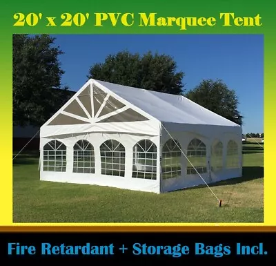 20'x20' PVC Marquee - Heavy Duty Party Wedding Canopy Tent Gazebo Fire Retardant • $949.99