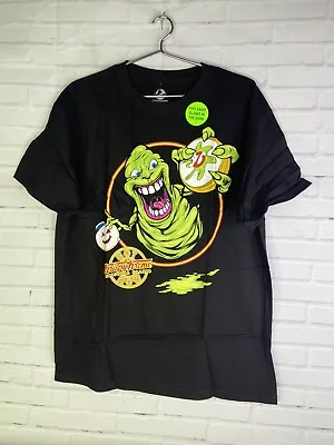 $93.75 • Buy Krispy Kreme Ghostbusters Slimer GLOW In The Dark Limited Edition T-Shirt Size L