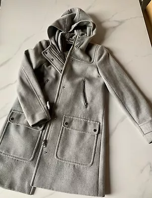 J Crew Grey Melton Wool Peacoat US 6 (AU 10) • $65