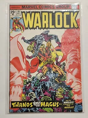 Warlock #10 Bronze Age Beauty - Origin Of Thanos - In Betweener Cameo-high Grade • £35.62