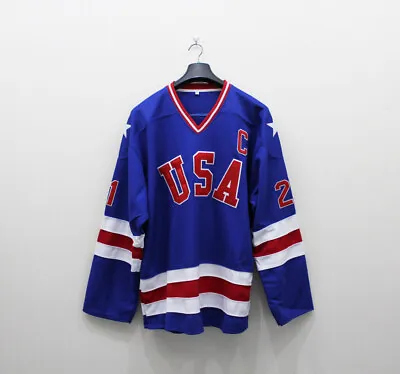 Miracle On Ice Hockey Jersey 21 Mike Eruzione 17 Jack O'Callahan 30 Craig USA • $39.90