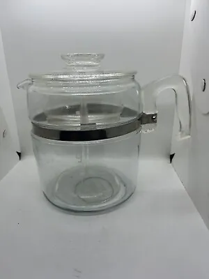 Vintage Pyrex Corning Flameware Glass Stovetop Percolator 9 Cup 7759 Coffee Pot • $79.99