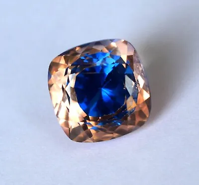 Natural Double Shaded Sapphire 10.90 Ct Cushion Shape Certified Gemstone • $27.37