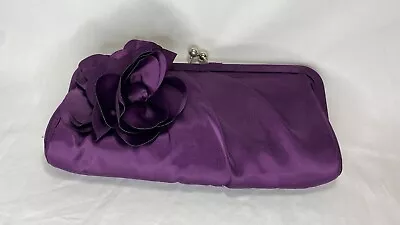 £9.99 • Buy BNWT Leko London Purple Flower Evening Clutch Bag With Chain Strap PLEASE READ