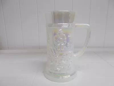 KW-391 Vintage Federal Iridescent Milk Glass Pearlized Beer Stein Oktoberfest  • $8.99