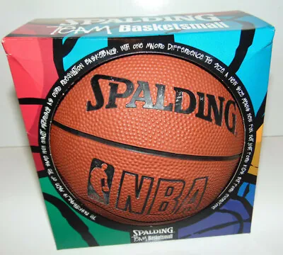 1997 Spalding NBA Mini Replica Game Ball Small DAVID STERN Vintage NEW IN BOX ** • $21.56