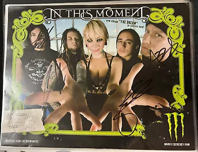 Maria Brink In This Moment 8.5x11 Print Band Authentic Autos Missing Maria READ • $39.99