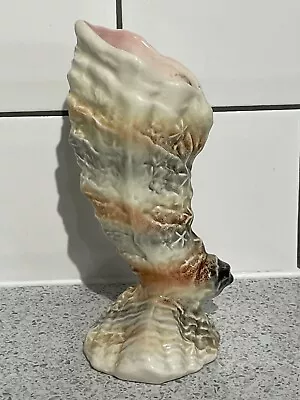 £22.95 • Buy SYLVAC POTTERY CORNUCOPIA HORN OF PLENTY SHELL VASE No.3329 MADE IN ENGLAND