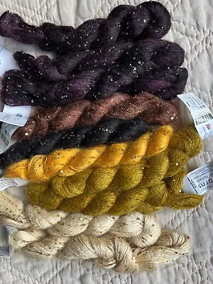 Artyarns Mohair Splash 74% Silk / 26% Mohair With Beads & Sequins 50g 165 Yds • $40