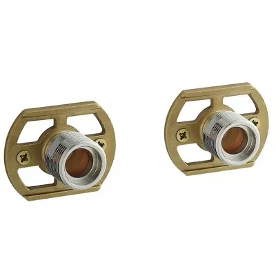 £6.95 • Buy Shower Bar Mixer Valve Easy Wall Fixing Kit Chrome Solid Brass Concealed Pair