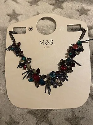 New! Stunning Statement Necklace From M&S! Adjustable Length • £7.49