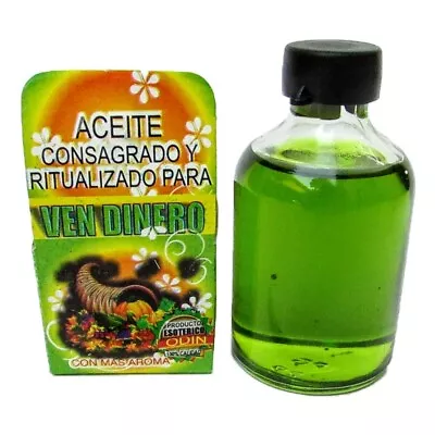 Ven Dinero Aceite Consagrado Y Ritualizado / Money Drawing Oil Ritualized Green • $14.99