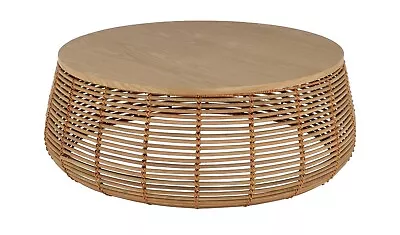 Habitat Hazel Rattan Round Coffee Table - Natural • £139.99