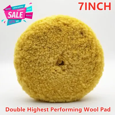Wool Compounding 7  Buffing Polishing Pad Double Sided  For Boats Cars Trucks • $21.85