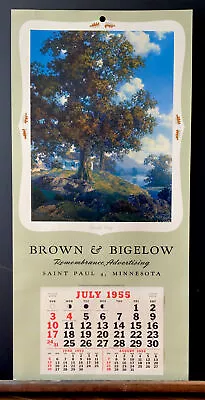 Maxfield Parrish “Peaceful Valley” Original 1955 B&B Calendar Sales Sample Mint • $220