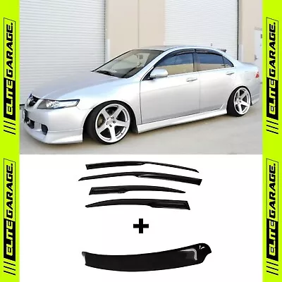 Fits Honda Accord Euro CL9 Side Window MUGEN Visors WeatherShields & Rear Roof • $225