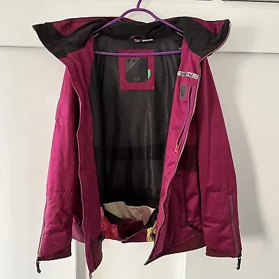 Oakley GB Snowboard Ski Jacket Small 6 8 Women’s Waterproof Magenta / Pink Recco • $43.56