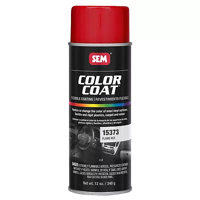 SEM Color Coat Flame Red Aerosol Vinyl Spray Auto Paint 12 Oz. SEM 15373 • $17.99