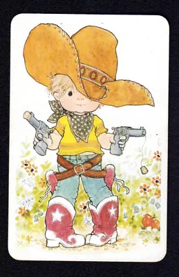 $3 • Buy SARAH KAY Swap Card - Boy Dressed As Cowboy (BLANK BACK)