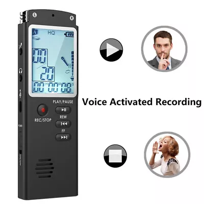 8/32G Voice Activated Mini Digital Sound Audio Recorder Dictaphone MP3 Player • $20.99