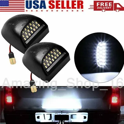 For 00-06 Chevy Tahoe Suburban GMC Yukon XL LED License Plate Light Lamp Pair • $8.88