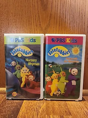 Lot Of 2 Teletubbies VHS Tapes PBS Nursery Rhymes And Dance With The Teletubbie • $20