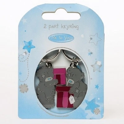 £9.99 • Buy Me To You Tatty Teddy Collectors 2 Part Keyring - Holding Birthday Presents K58