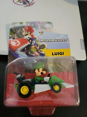 Mario Kart - LUIGI Figure & Race Car (Standard Kart) - Nintendo Jakks #23 • $8.50