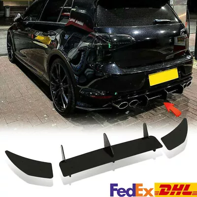 Rear Bumper Diffuser Lip Splitter Body Kit For Volkswagen Golf MK7 R 2014-2017 • $75.99