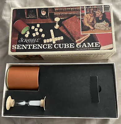 Vintage Scrabble Sentence Cube Game 1971 Selchow & Righter 100% Complete! • $14.99