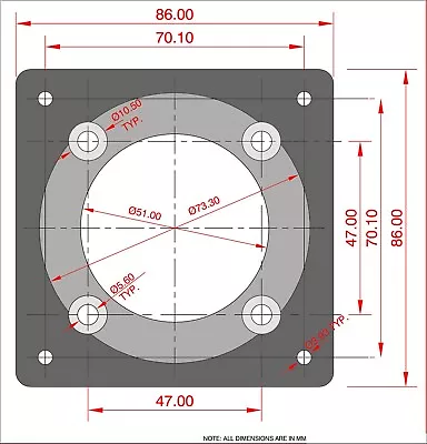 CNC Adapter - Mount A NEMA 34 Motor To A NEMA 23 Coupler Housing • $19.20