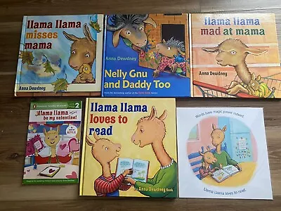 Lot 5 LLAMA LLAMA Books Loves To ReadMad  Misses Mama Daddy 4 HC Anna Dewdney • $24