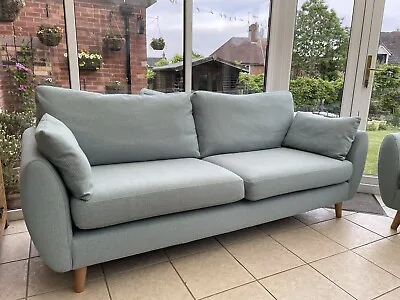 £495 • Buy Next Wilson Extra Large Light Teal Sofa And Chair